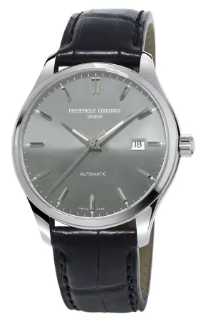 Frederique Constant Classic Index Automatic Steel Mens Watch E-Strap Date FC-303LGS5B6