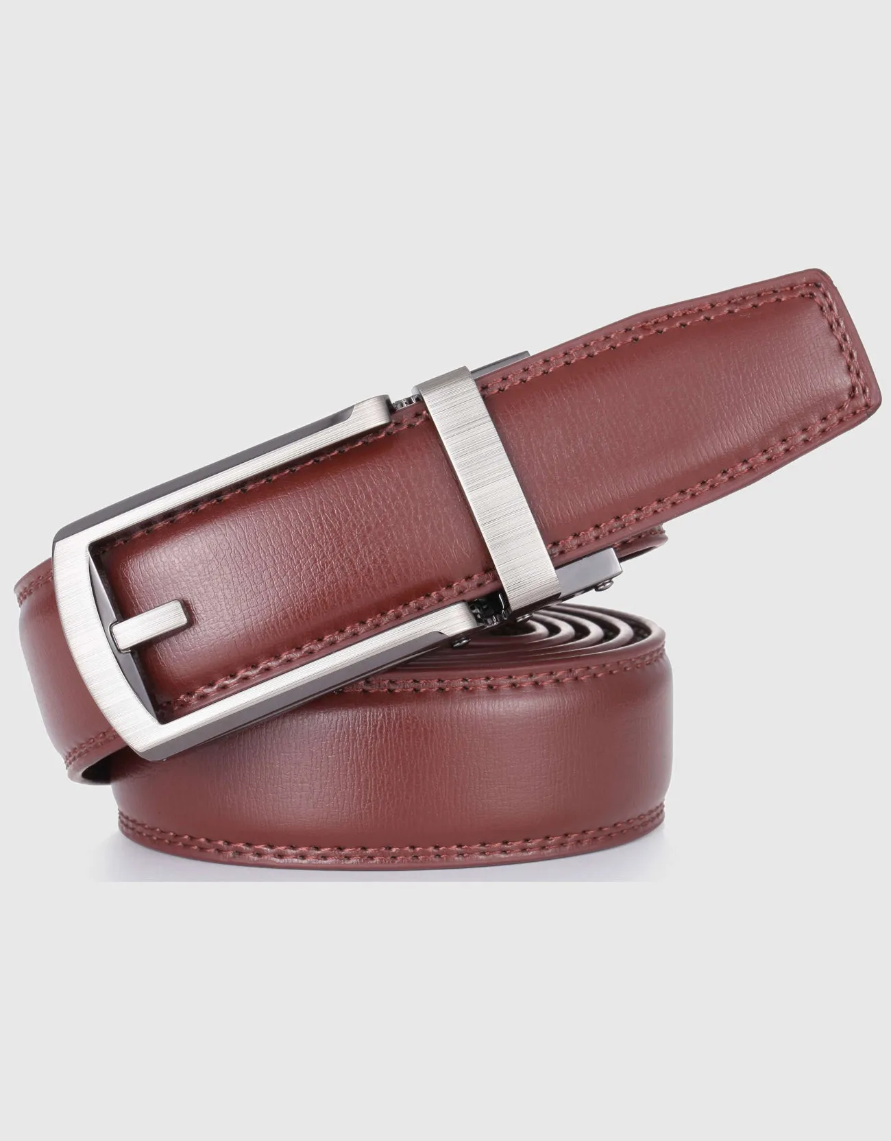 Gallery Seven Leather Ratchet Belt For Men - Adjustable Click Belt - Casual Dress Belt