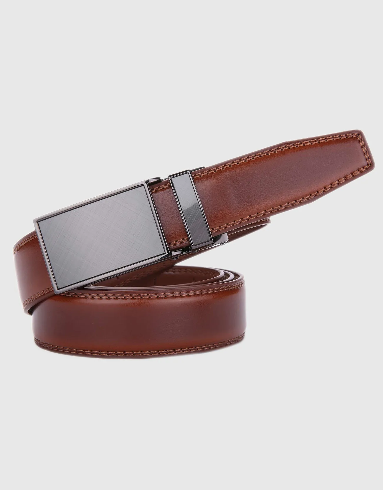 Gallery Seven Leather Ratchet Belt For Men - Adjustable Click Belt - Casual Dress Belt