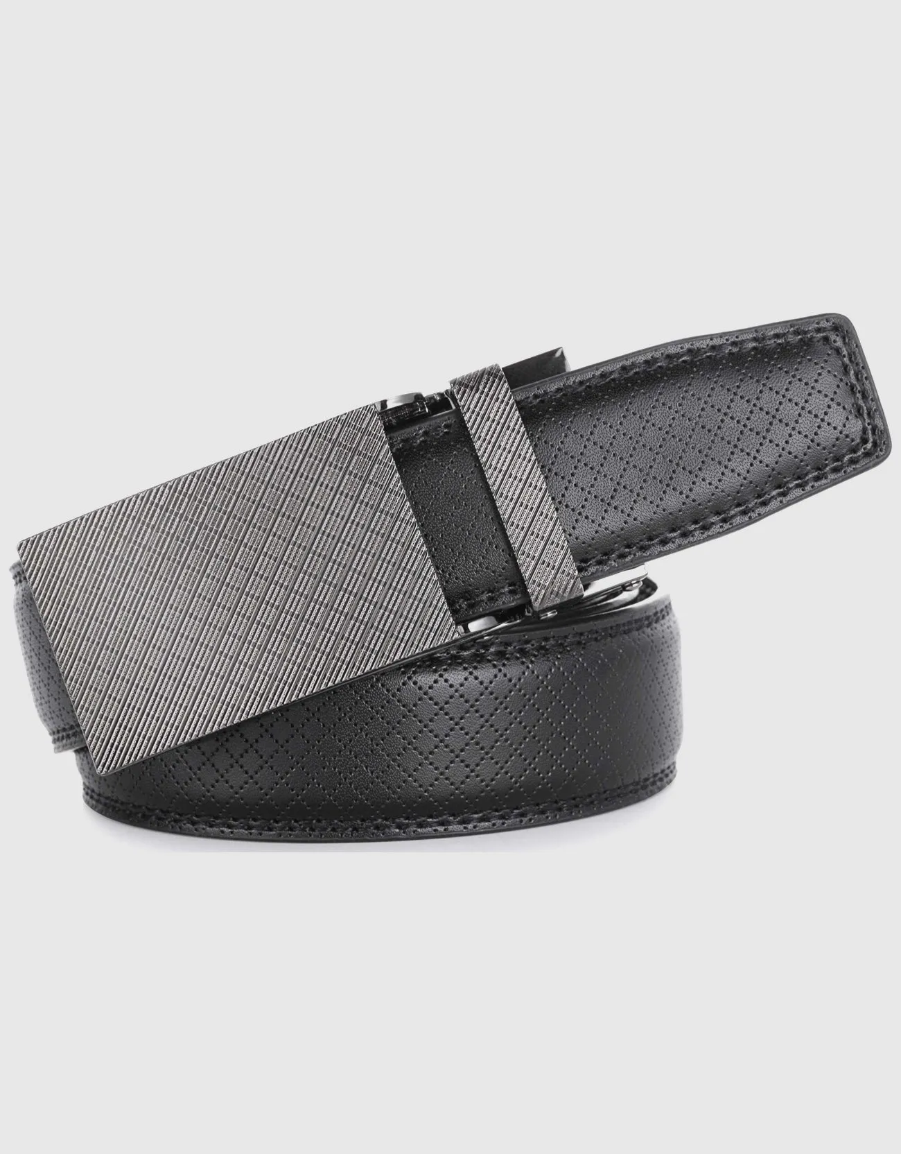 Gallery Seven Leather Ratchet Belt For Men - Adjustable Click Belt - Casual Dress Belt