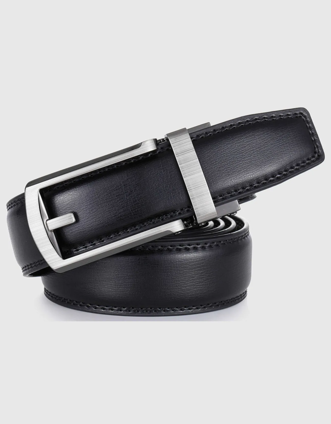 Gallery Seven Leather Ratchet Belt For Men - Adjustable Click Belt - Casual Dress Belt