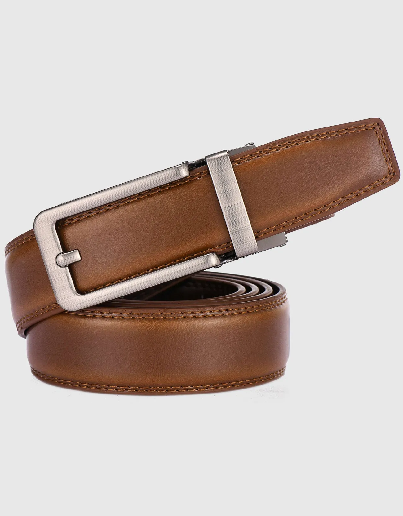 Gallery Seven Leather Ratchet Belt For Men - Adjustable Click Belt - Casual Dress Belt