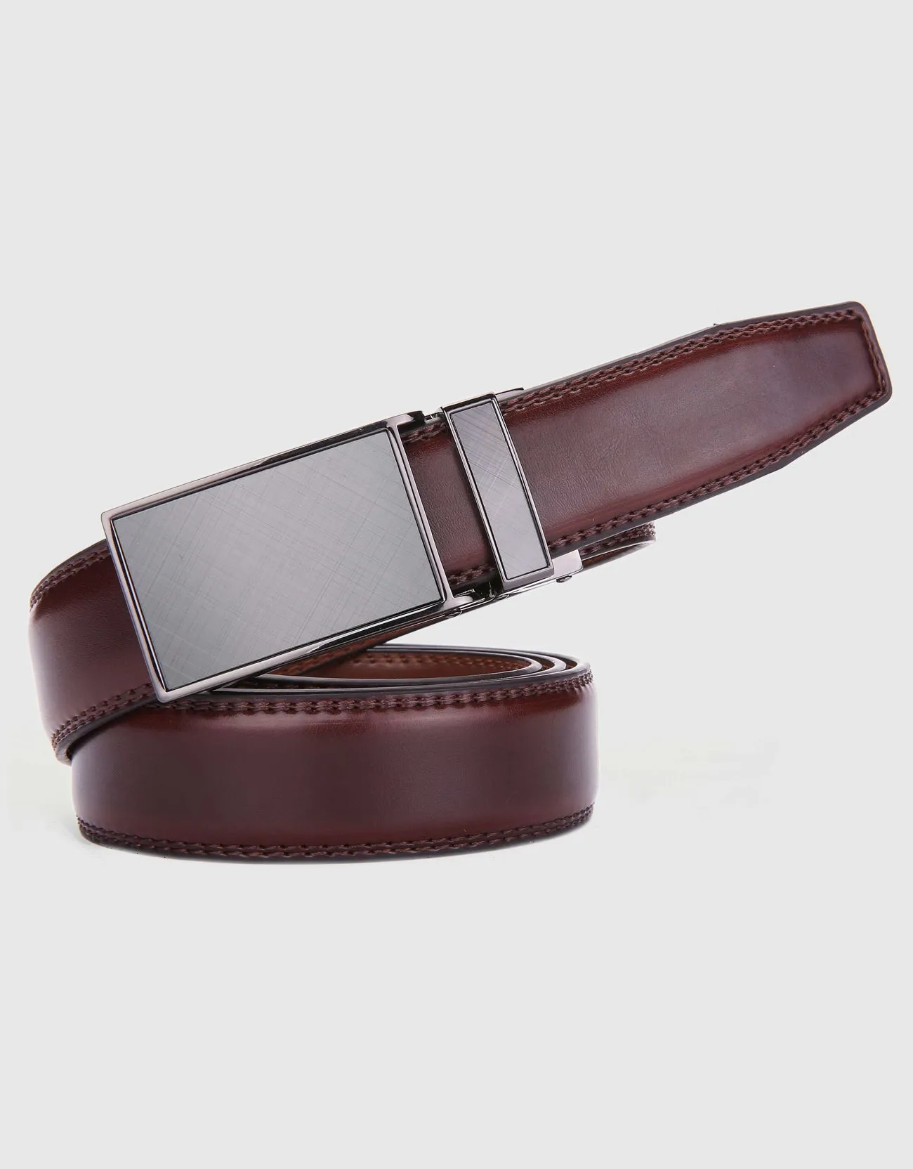 Gallery Seven Leather Ratchet Belt For Men - Adjustable Click Belt - Casual Dress Belt