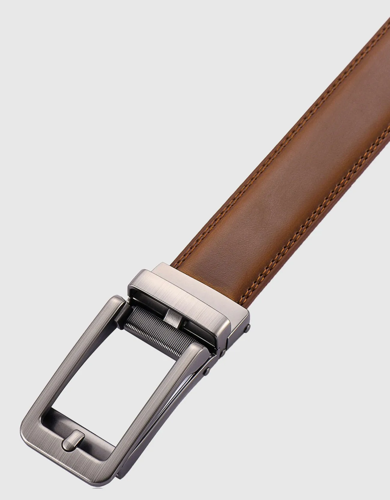 Gallery Seven Leather Ratchet Belt For Men - Adjustable Click Belt - Casual Dress Belt