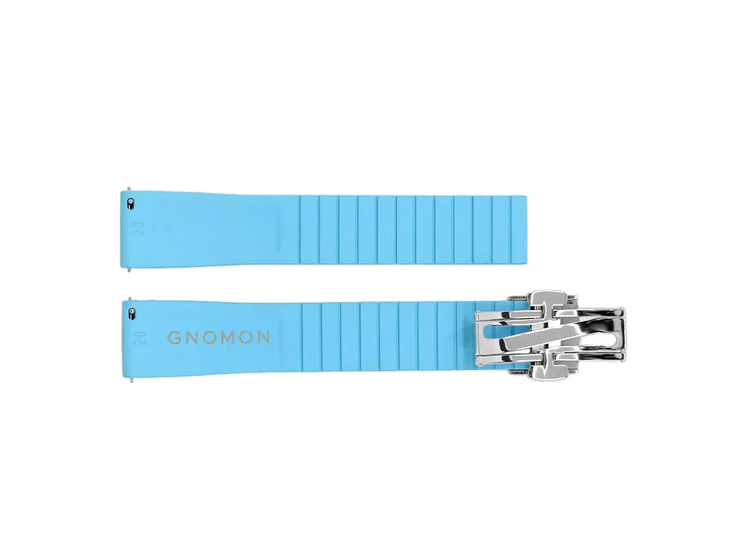 Gnomon FKM Rubber Strap Light Blue