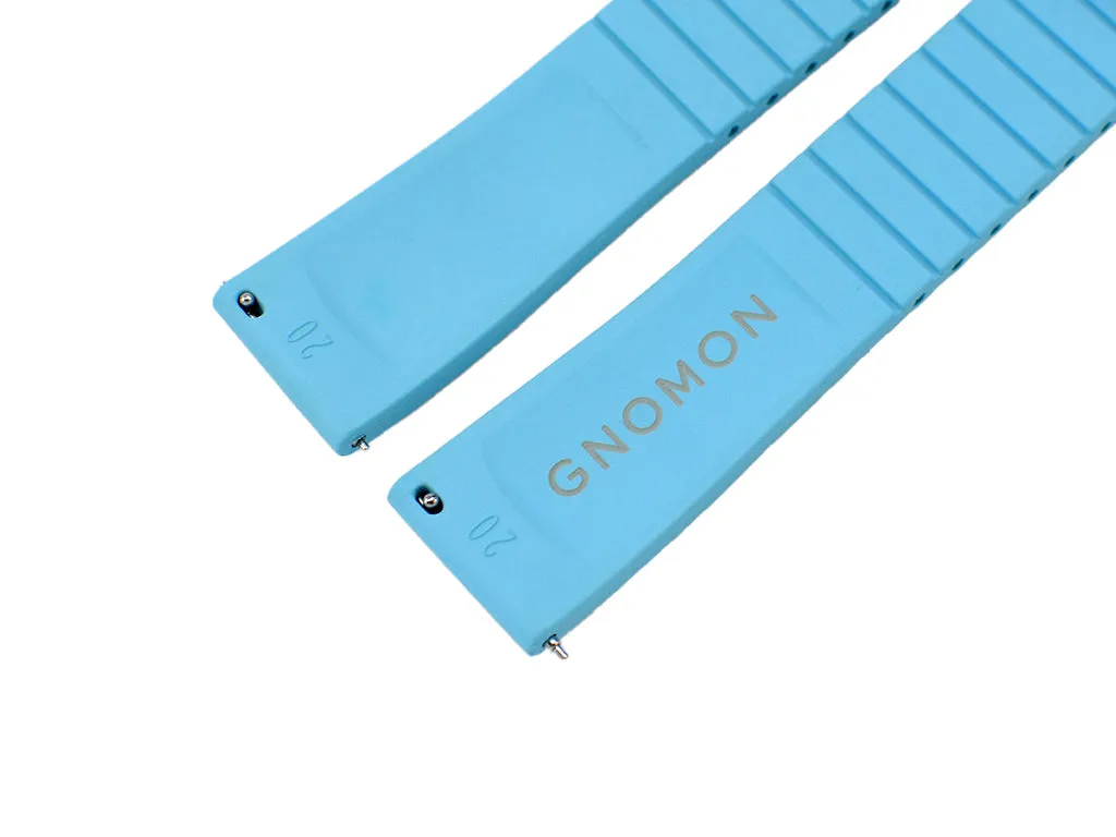 Gnomon FKM Rubber Strap Light Blue