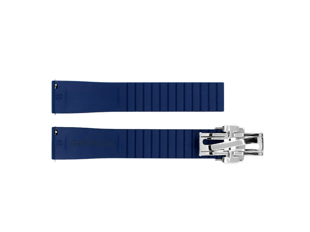 Gnomon FKM Rubber Strap Navy Blue