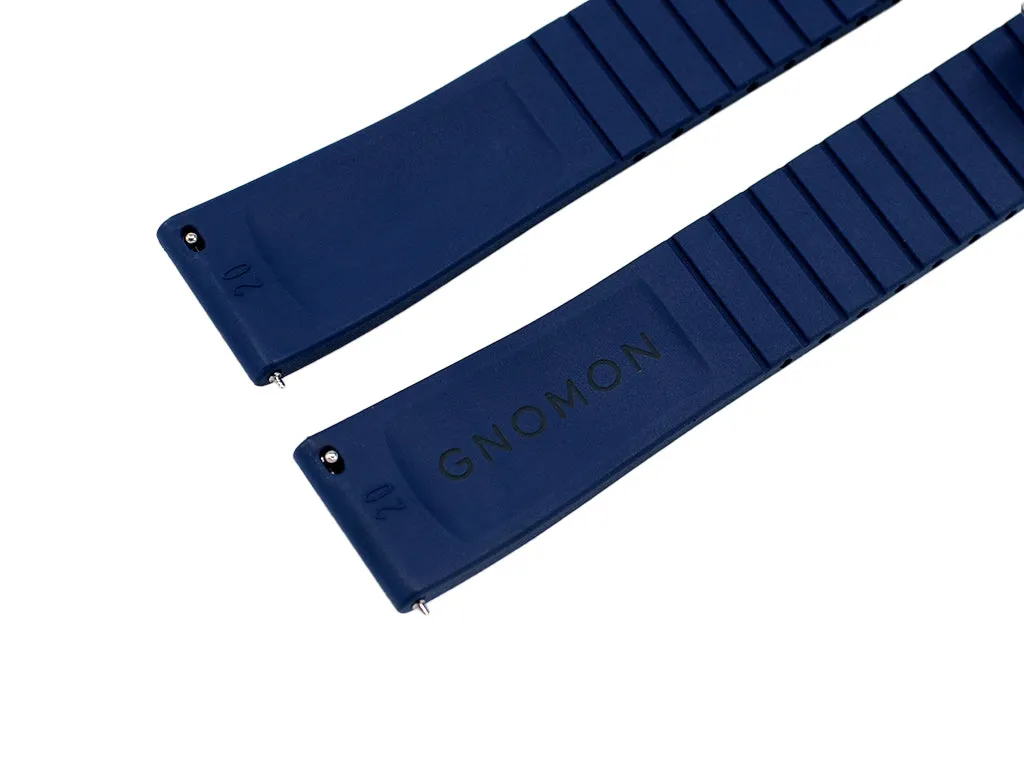 Gnomon FKM Rubber Strap Navy Blue