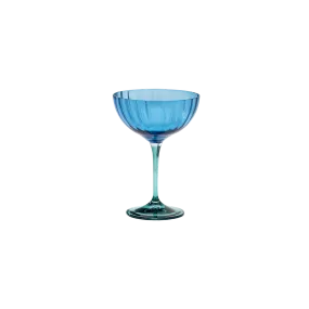 Jazzy Blue Champagne Glass