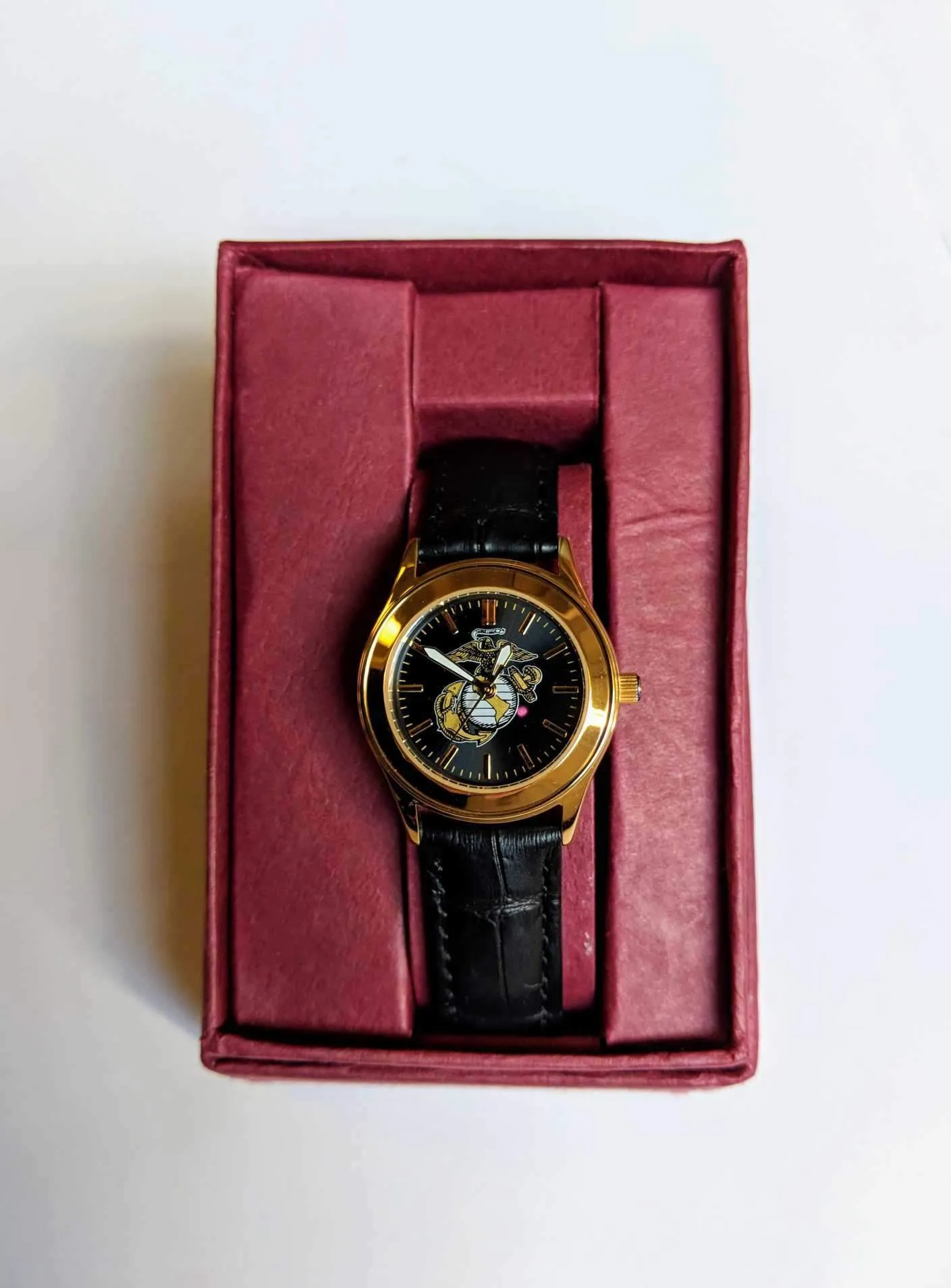 Ladies EGA Gold Watch with Leather Band