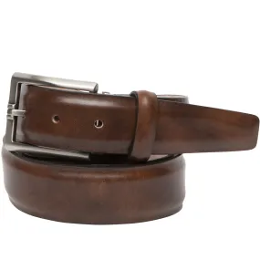 LEN Belt Italian Marbled Calf 35mm Pecan STK