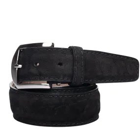 LEN Belt Licensed & Registered Sueded Elephant Black STK