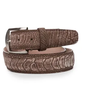 LEN Belt Stone Washed Ostrich Leg Mocha STK