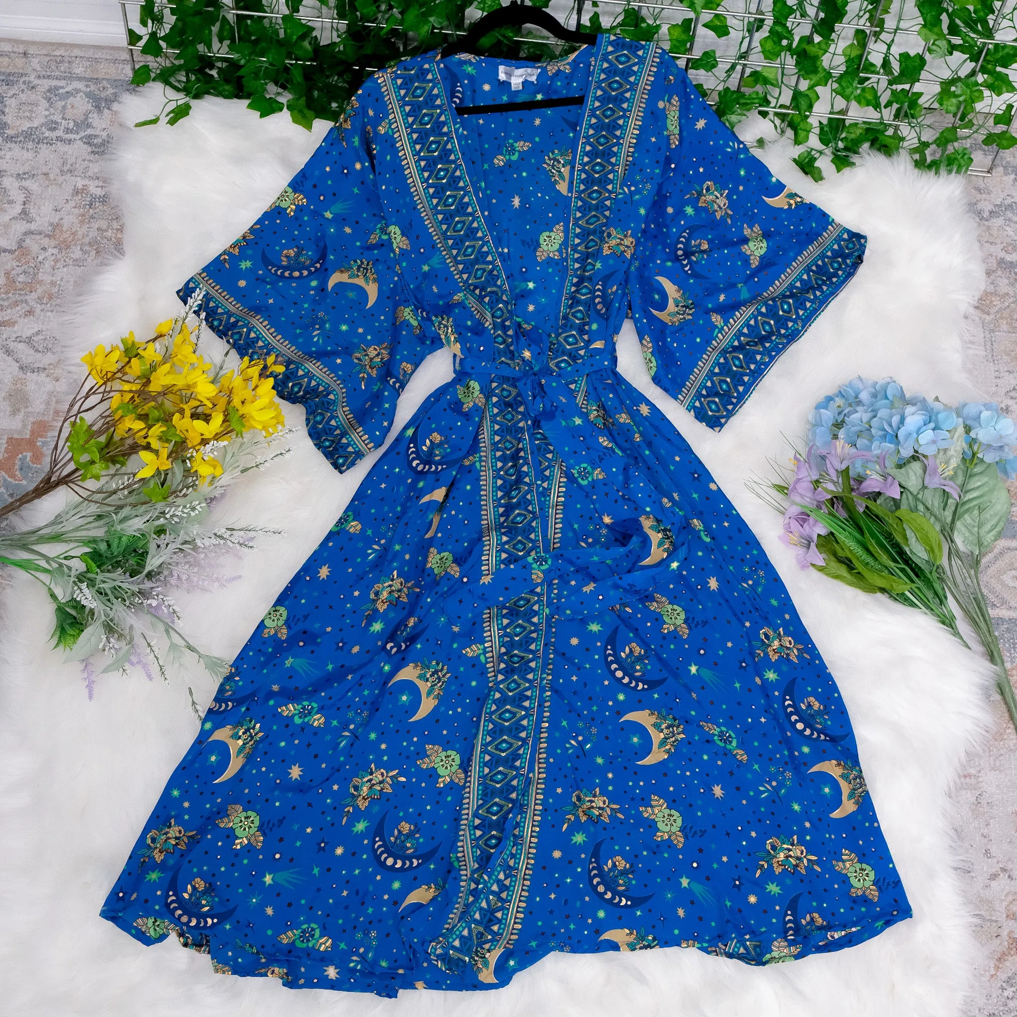 Long Celestial Kimono with Belts