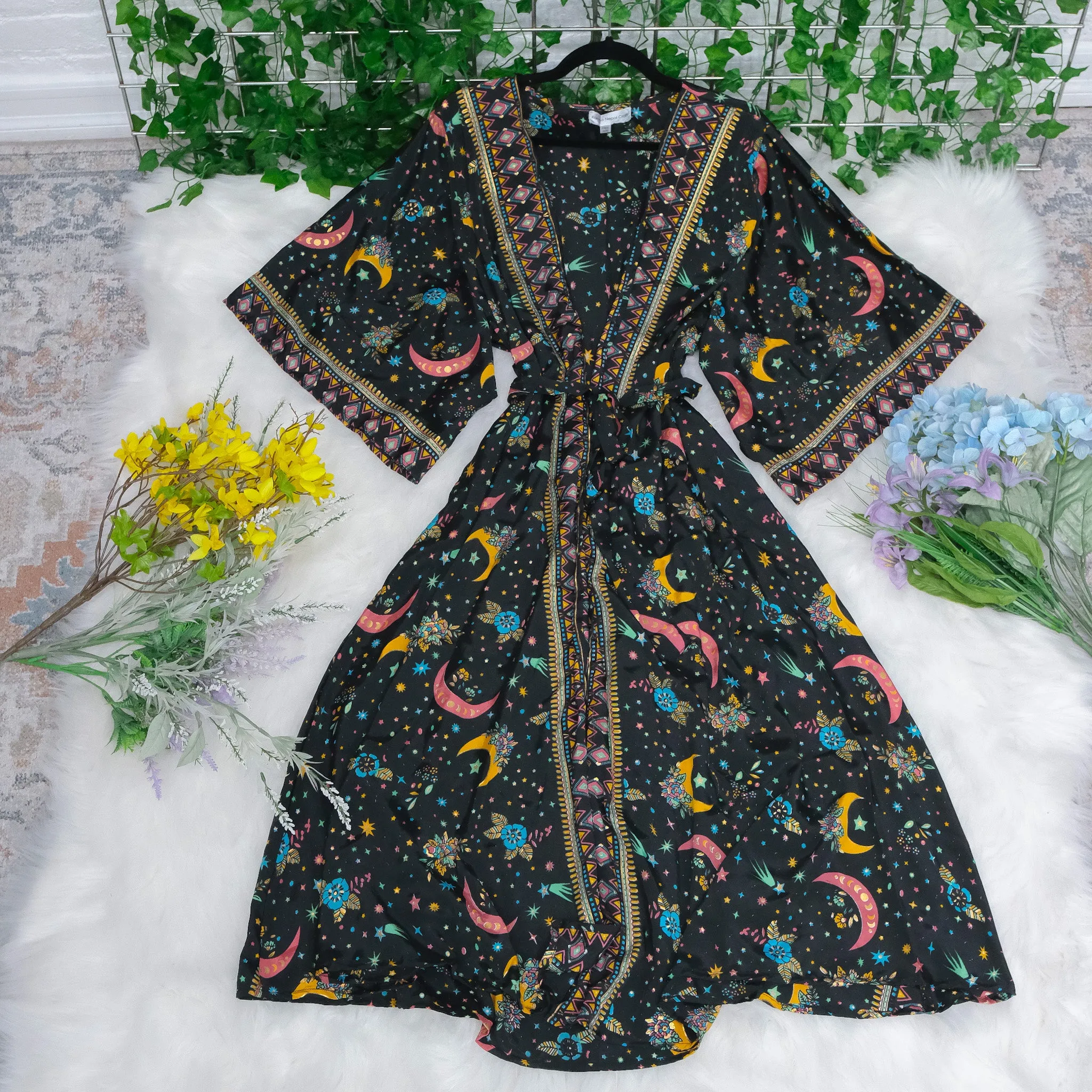 Long Celestial Kimono with Belts