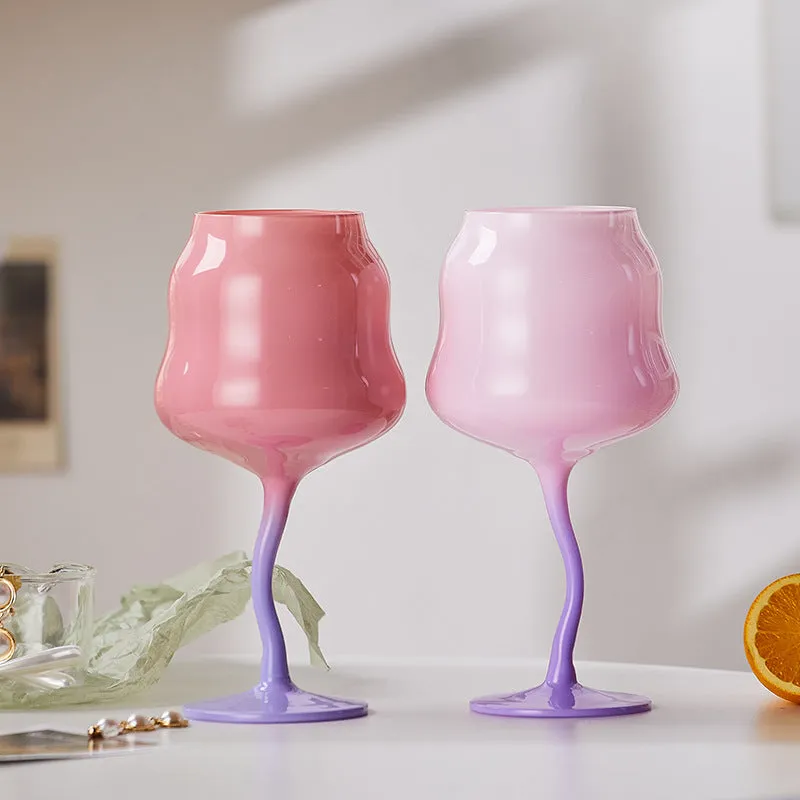 Macaron Wavy Wine Glass