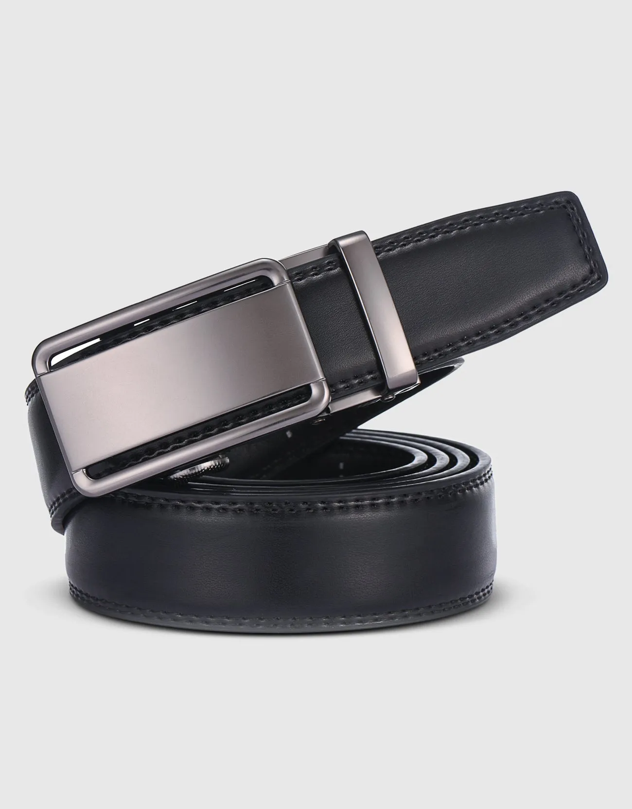 Men's Classic Bilinear  Leather Ratchet  Belt