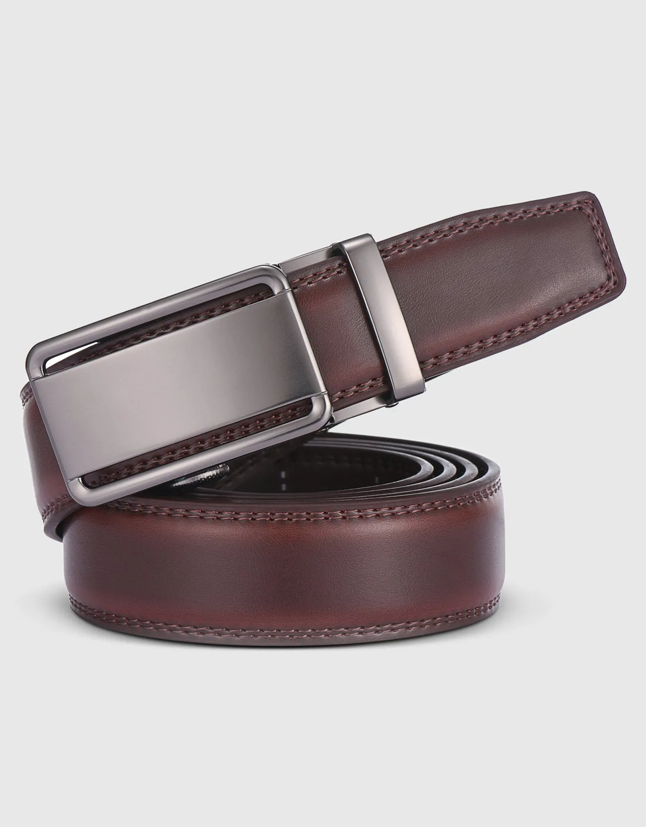 Men's Classic Bilinear  Leather Ratchet  Belt