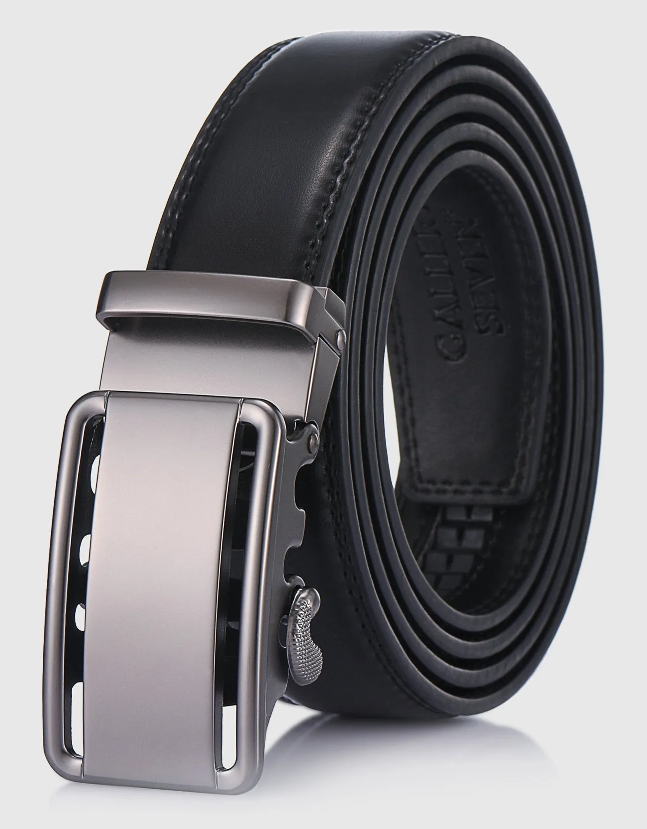 Men's Classic Bilinear  Leather Ratchet  Belt