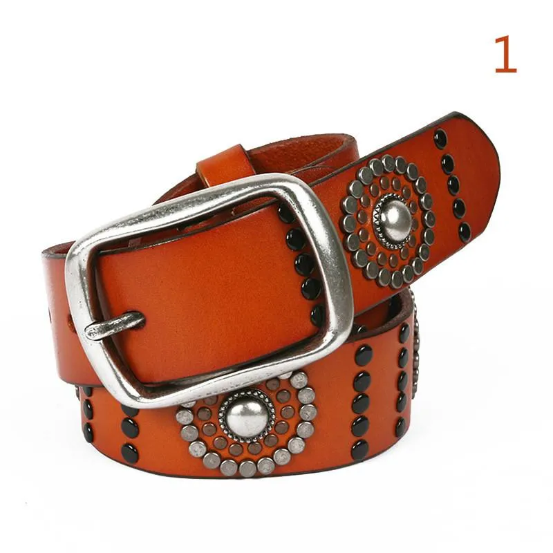 Men's Gothic Belts With Circle Rivets