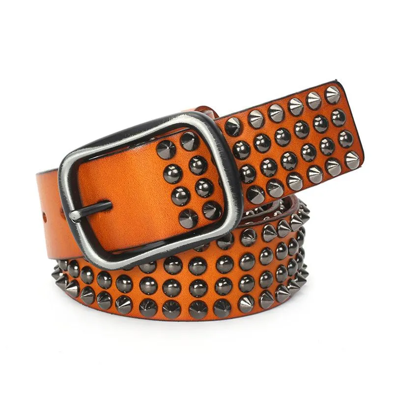 Men's Gothic Multi-rivets Belts