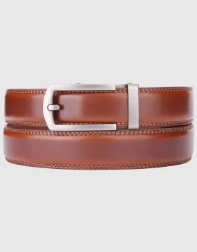 Men's Hollowed Masterwork Leather Ratchet Belt