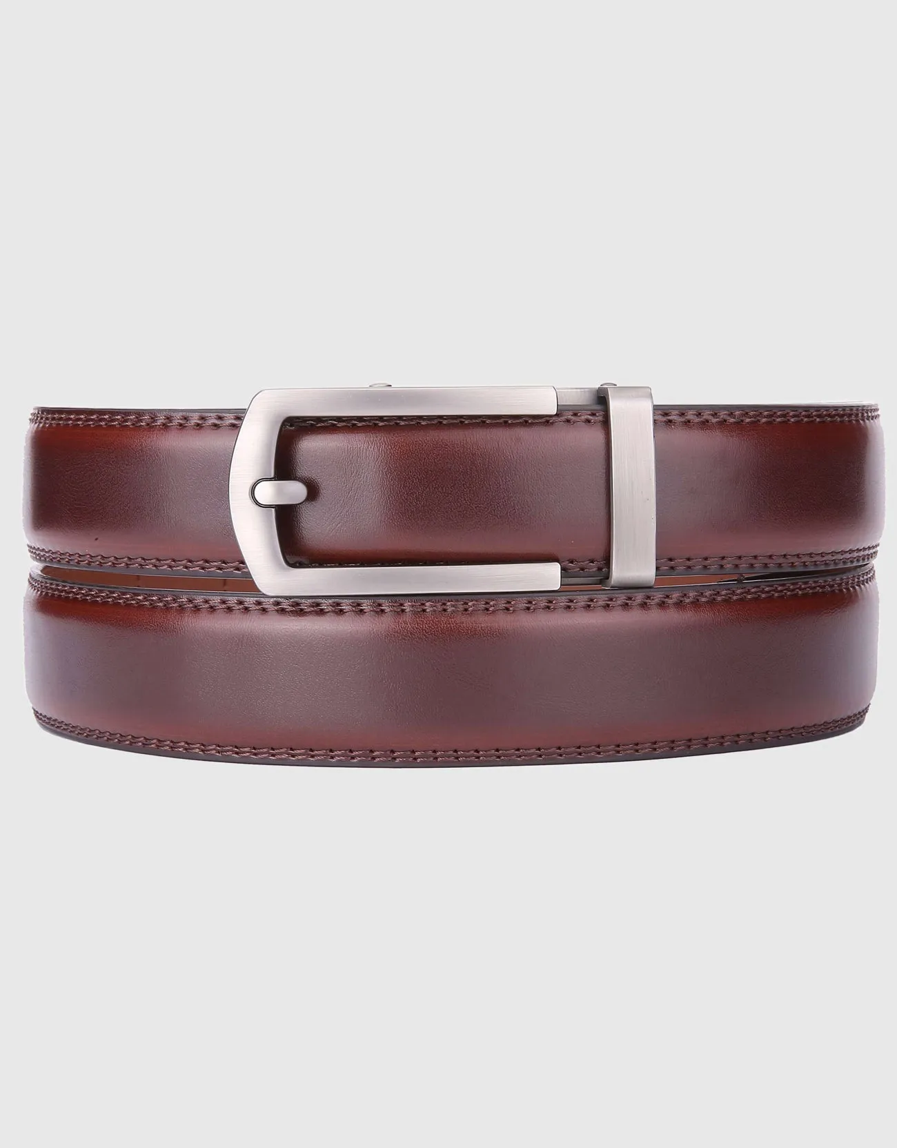 Men's Hollowed Masterwork Leather Ratchet Belt