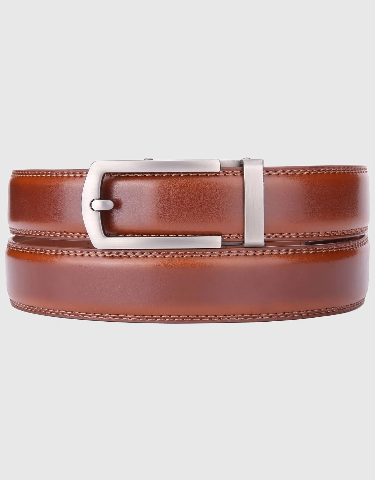 Men's Hollowed Masterwork Leather Ratchet Belt