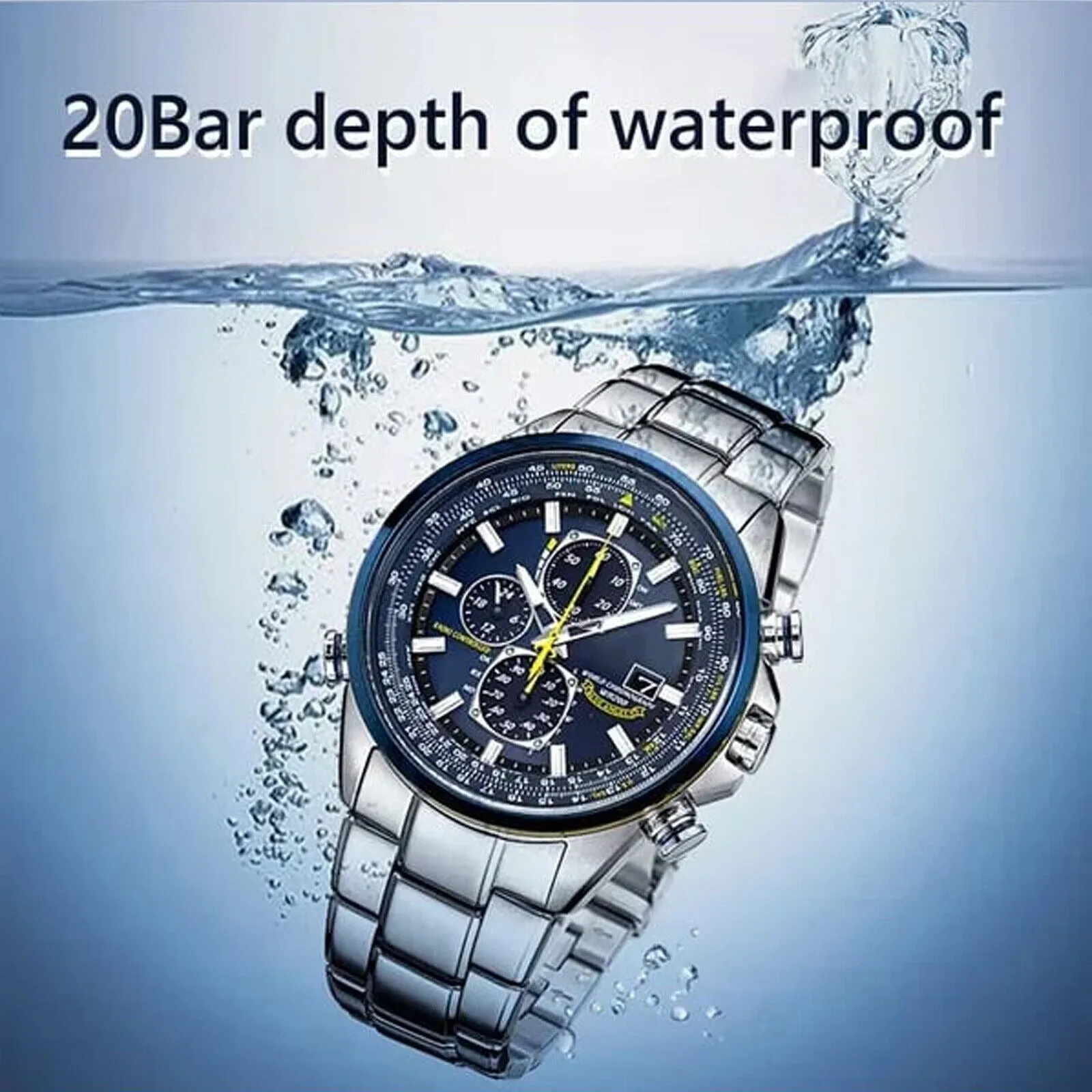 Men's Luxury Watch Brand Quartz Business Chronograph Waterproof Wrist Watch | 8220