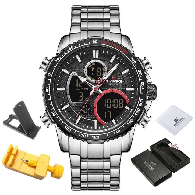 NAVIFORCE Top Luxury Men's Chronograph Big Dial Sport Watch