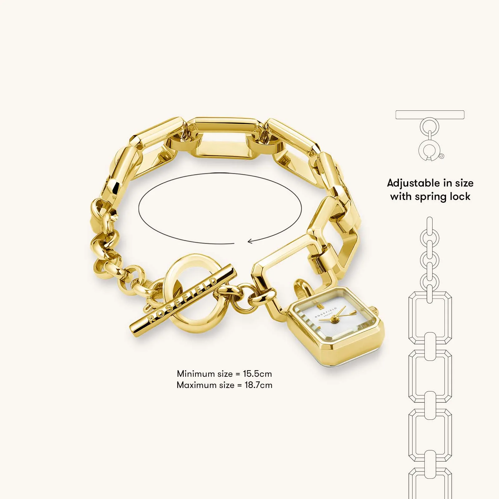 Octagon Chain Gold