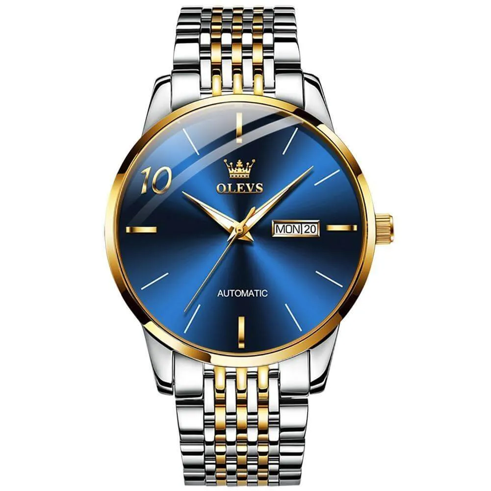 Olevs High Quality Designer Famous Classic Fashionable Waterproof Men's Automatic Mechanical Watch