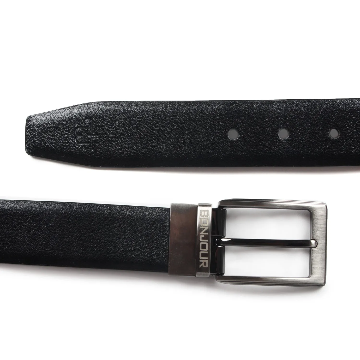 Premium Solid PU-Leather Belt- Black/Brown