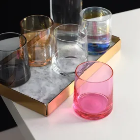 Tapered Colored Glass Tumbler