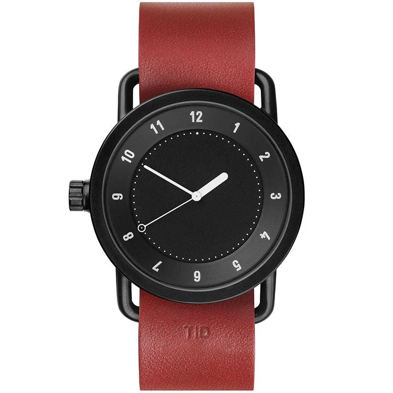 TID No.1 Black Dial / Natural Leather Strap / Black Buckle