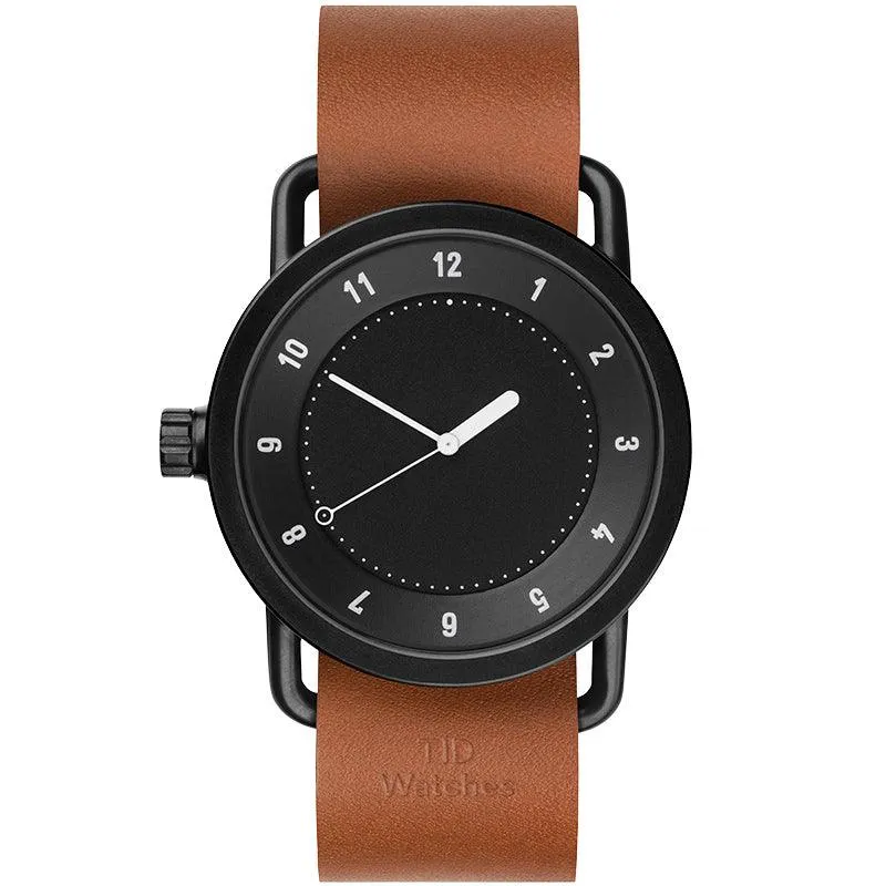 TID No.1 Black Dial / Natural Leather Strap / Black Buckle