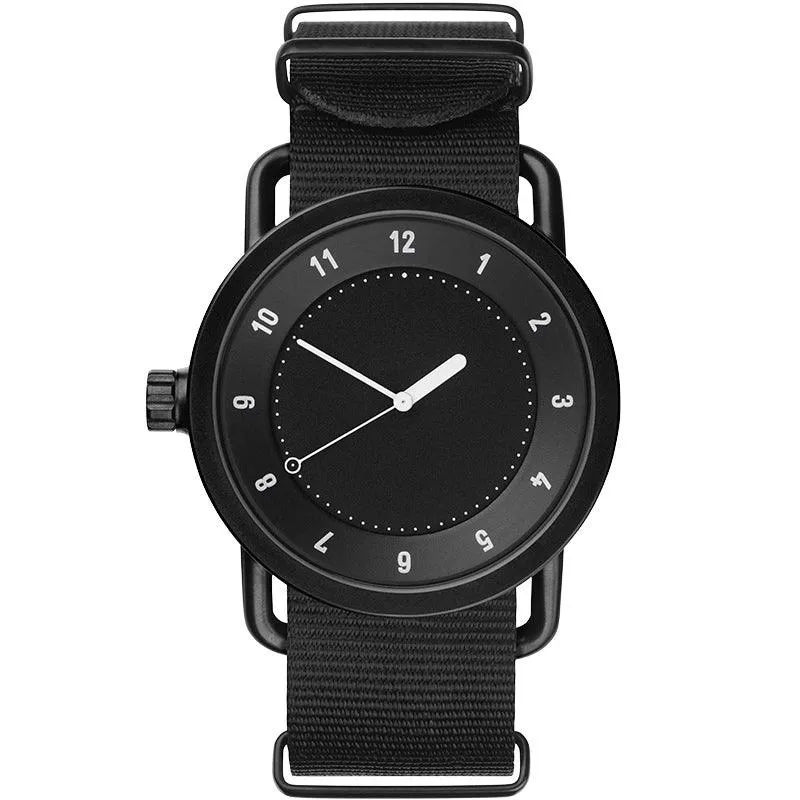 TID No.1 Black Dial / Natural Leather Strap / Black Buckle