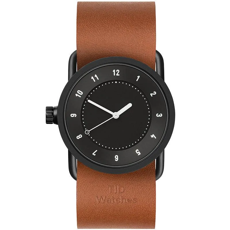 TID No.1 Black Dial / Natural Leather Strap / Black Buckle