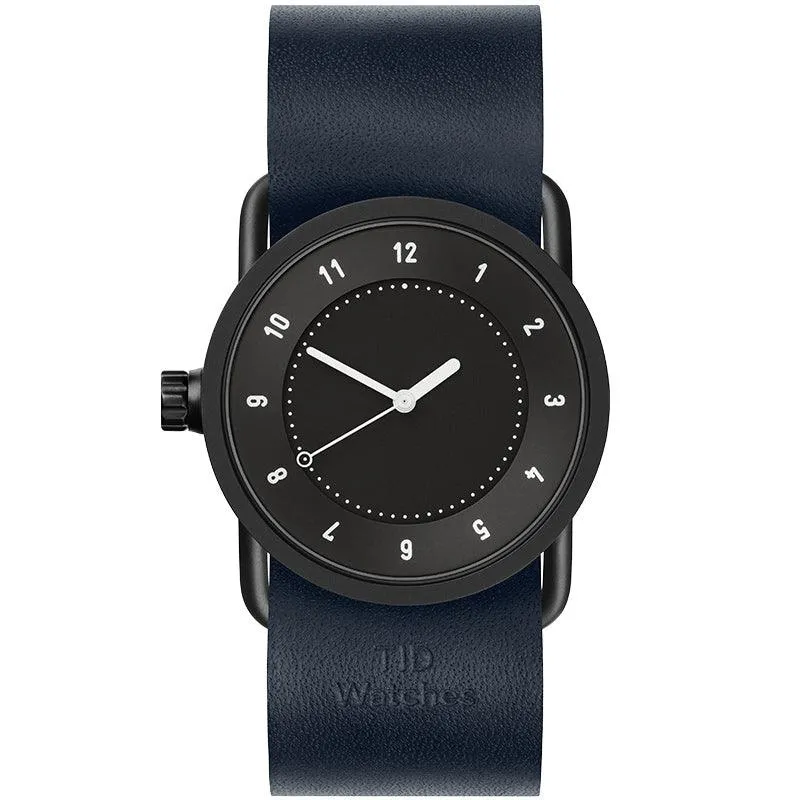 TID No.1 Black Dial / Natural Leather Strap / Black Buckle