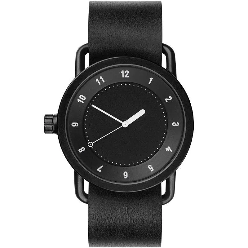 TID No.1 Black Dial / Natural Leather Strap / Black Buckle