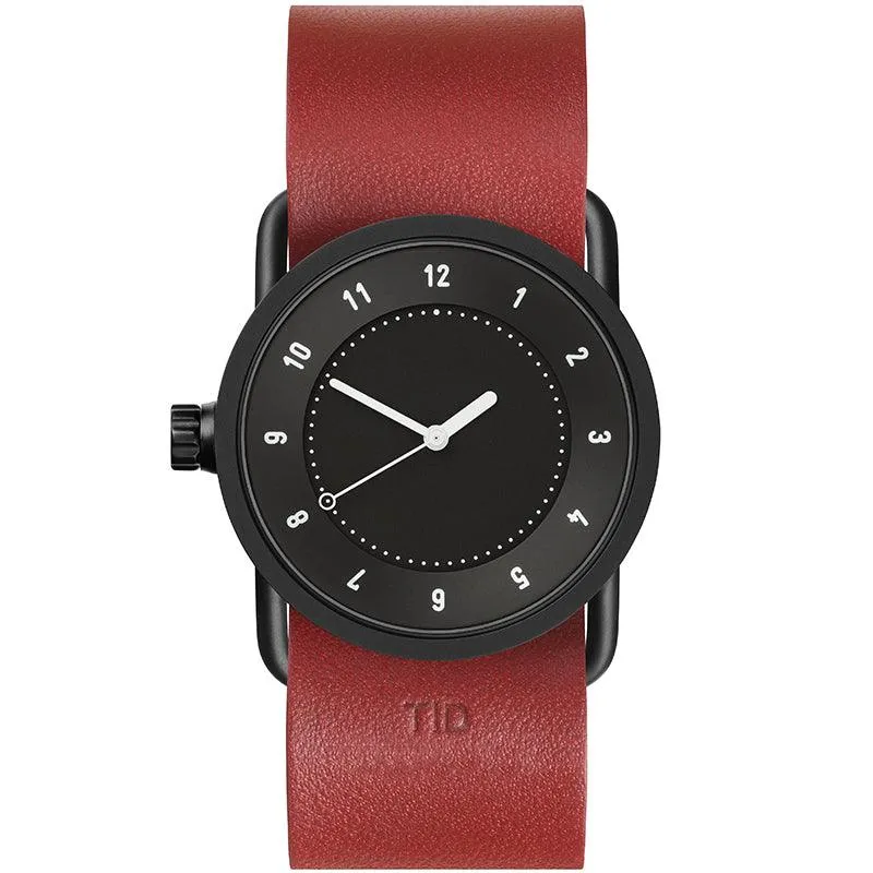 TID No.1 Black Dial / Natural Leather Strap / Black Buckle