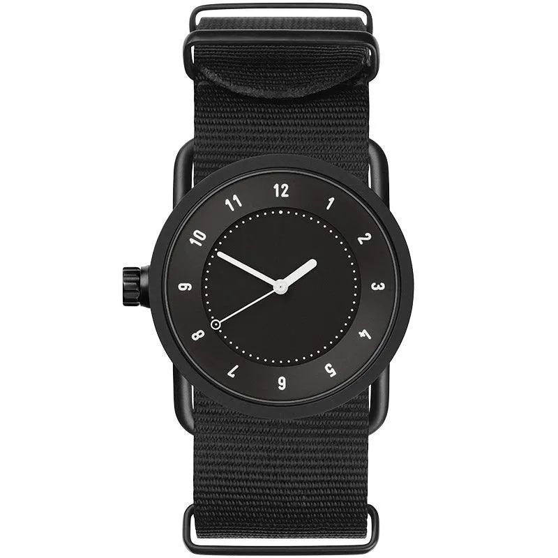 TID No.1 Black Dial / Natural Leather Strap / Black Buckle