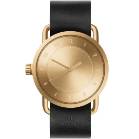 TID No.1 Gold Dial / Black Leather Strap / Gold Buckle