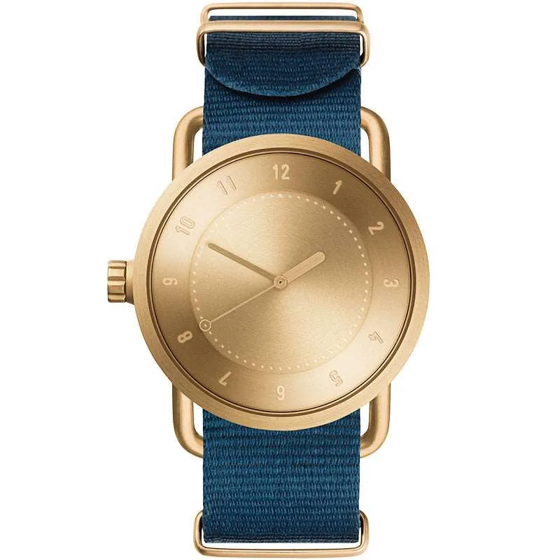 TID No.1 Gold Dial / Black Leather Strap / Gold Buckle