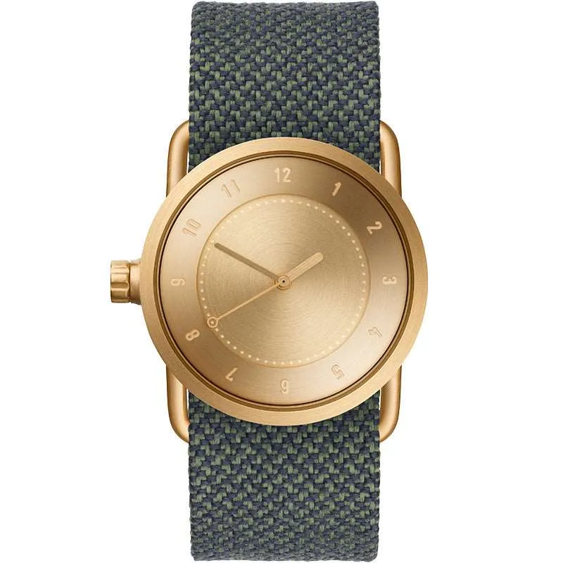 TID No.1 Gold Dial / Green Nylon Strap / Gold Buckle