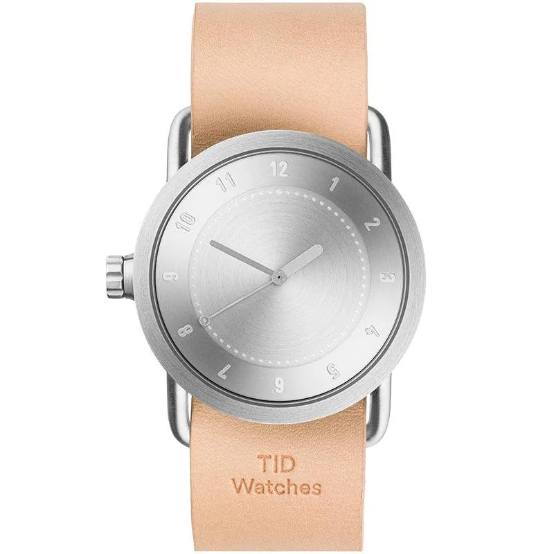 TID No.1 Steel Dial / Black Leather Strap / Steel Buckle