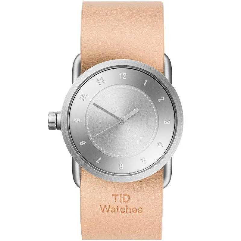 TID No.1 Steel Dial / Black Leather Strap / Steel Buckle