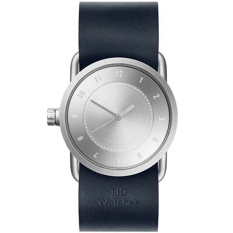 TID No.1 Steel Dial / Black Leather Strap / Steel Buckle