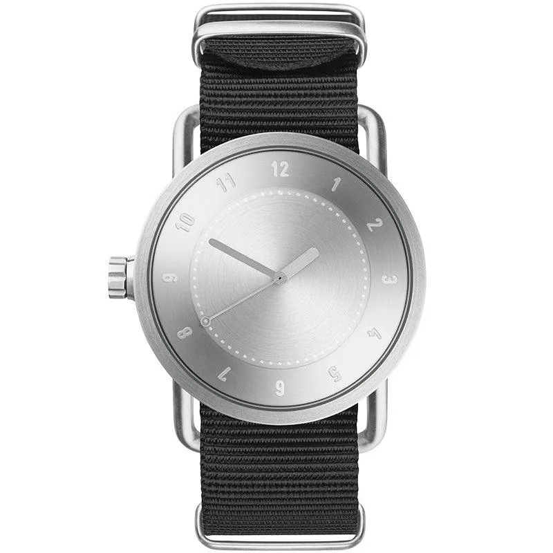 TID No.1 Steel Dial / Black Leather Strap / Steel Buckle