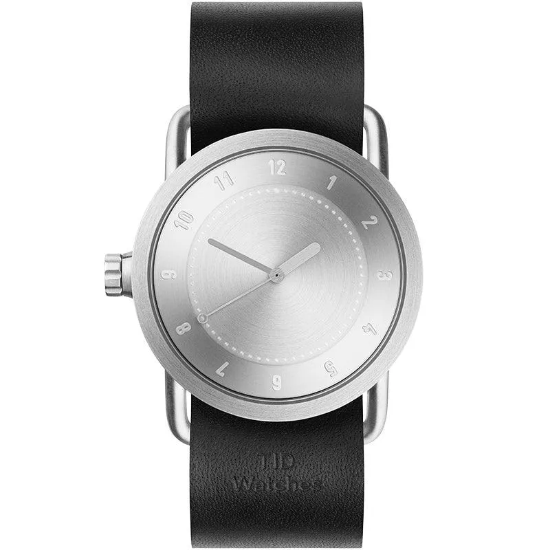 TID No.1 Steel Dial / Black Leather Strap / Steel Buckle